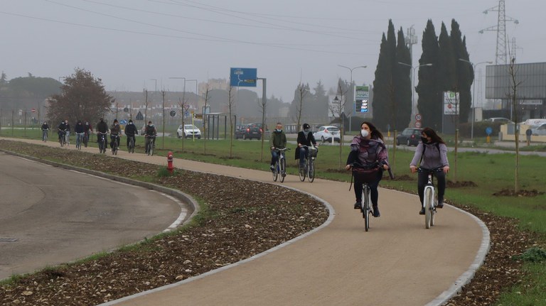 La nuova pista ciclopedonale da Santa Giustina alla stazione ferroviaria