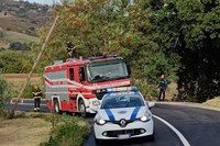 Bassa Valmarecchia, diversi interventi della Polizia locale  e dei Vigili del Fuoco per danni causati dal maltempo