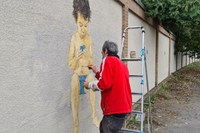 Concluso il murale dell’artista Marcello Di Camillo lungo la via Emilia