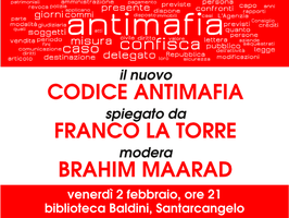 Franco La Torre spiega il nuovo Codice antimafia