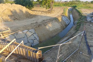 In fase di ultimazione il nuovo canale scolmatore rio Roveto