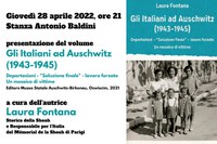 Giovedì 28 aprile in biblioteca la presentazione del volume “Gli italiani ad Auschwitz” di Laura Fontana