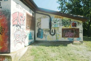 Interventi di ripristino dopo gli atti vandalici al serbatoio di Santarcangelo
