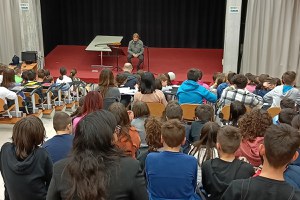 La lectio magistralis di Moreno Conficconi alla scuola media Franchini