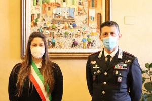 Sindaca Parma e assessore Sacchetti hanno accolto in Municipio il Colonnello dei Carabinieri Mario La Mura