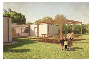 Una nuova aula all'aria aperta alla scuola elementare di San Martino dei Mulini