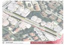 48 - Vista 3D del progetto da viale Mazzini a via Pedrignone