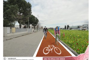 60 - Fotoinserimento percorso ciclopedonale via del Pino